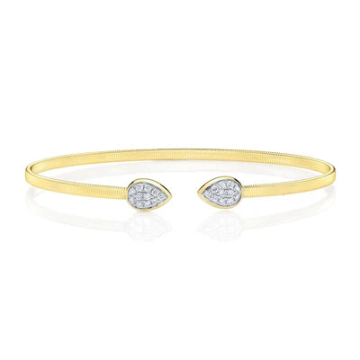 Shy Creation .21ctw Diamond Bangle