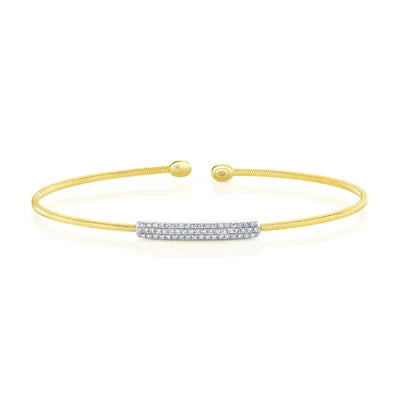 Shy Creation .16ctw Diamond Bangle