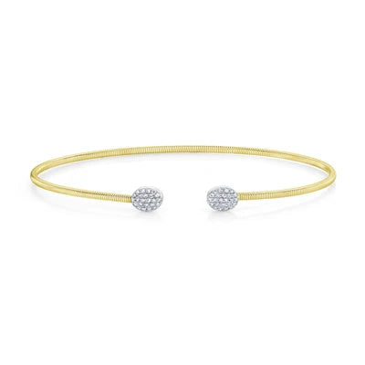 Shy Creation .12ctw Diamond Bangle