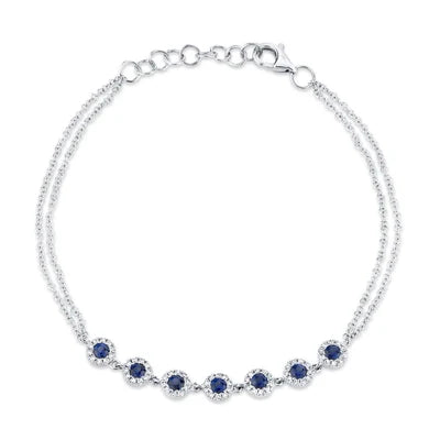 Shy Creation Diamond Sapphire Bracelet