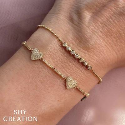 Shy Creation .15ctw Diamond Bezel Bracelet