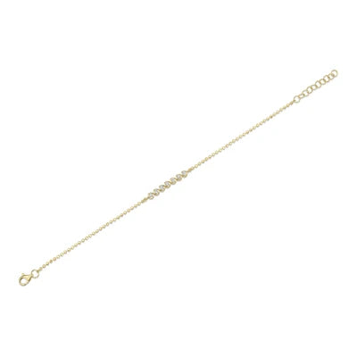 Shy Creation .15ctw Diamond Bezel Bracelet