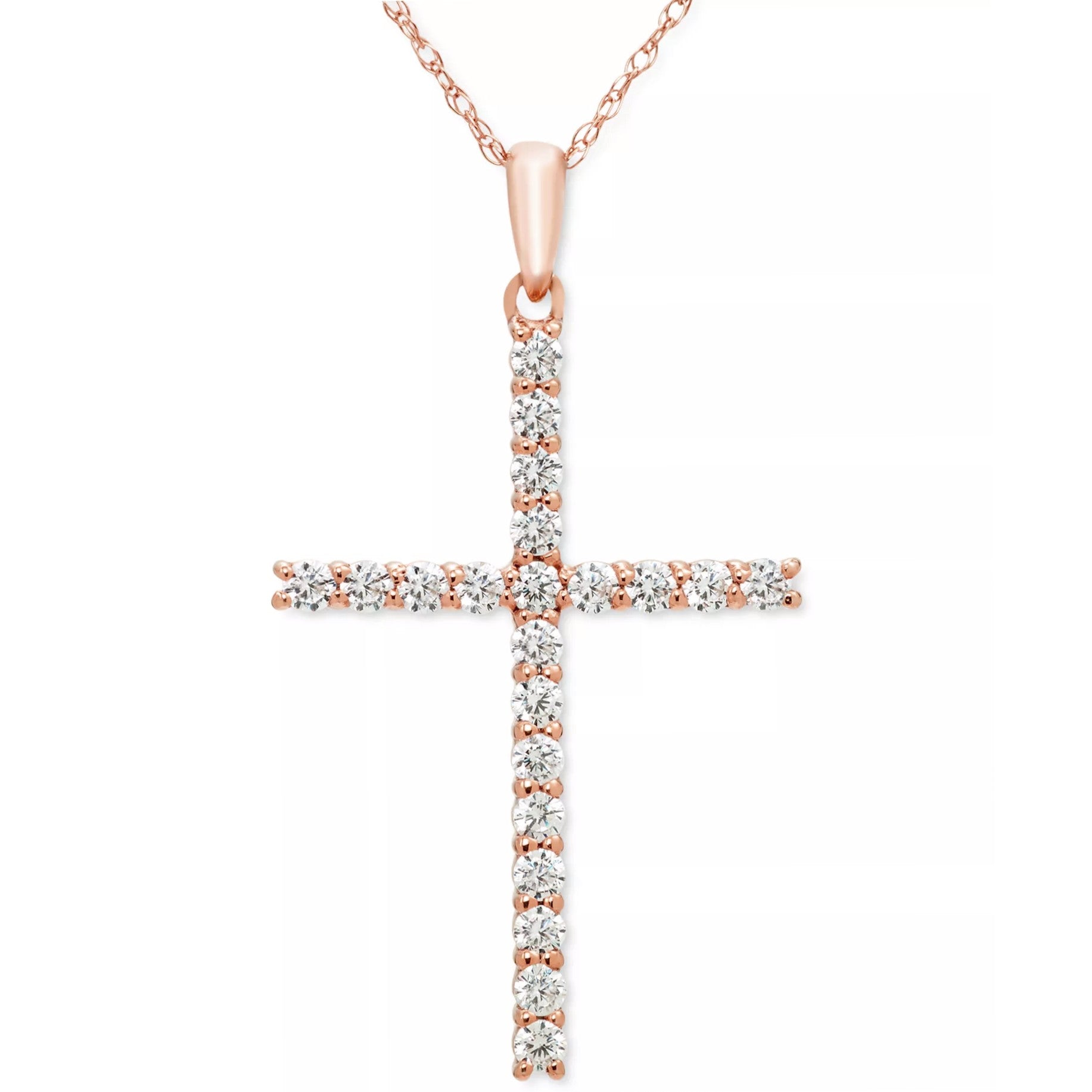1/4ctw Diamond Cross Pendant