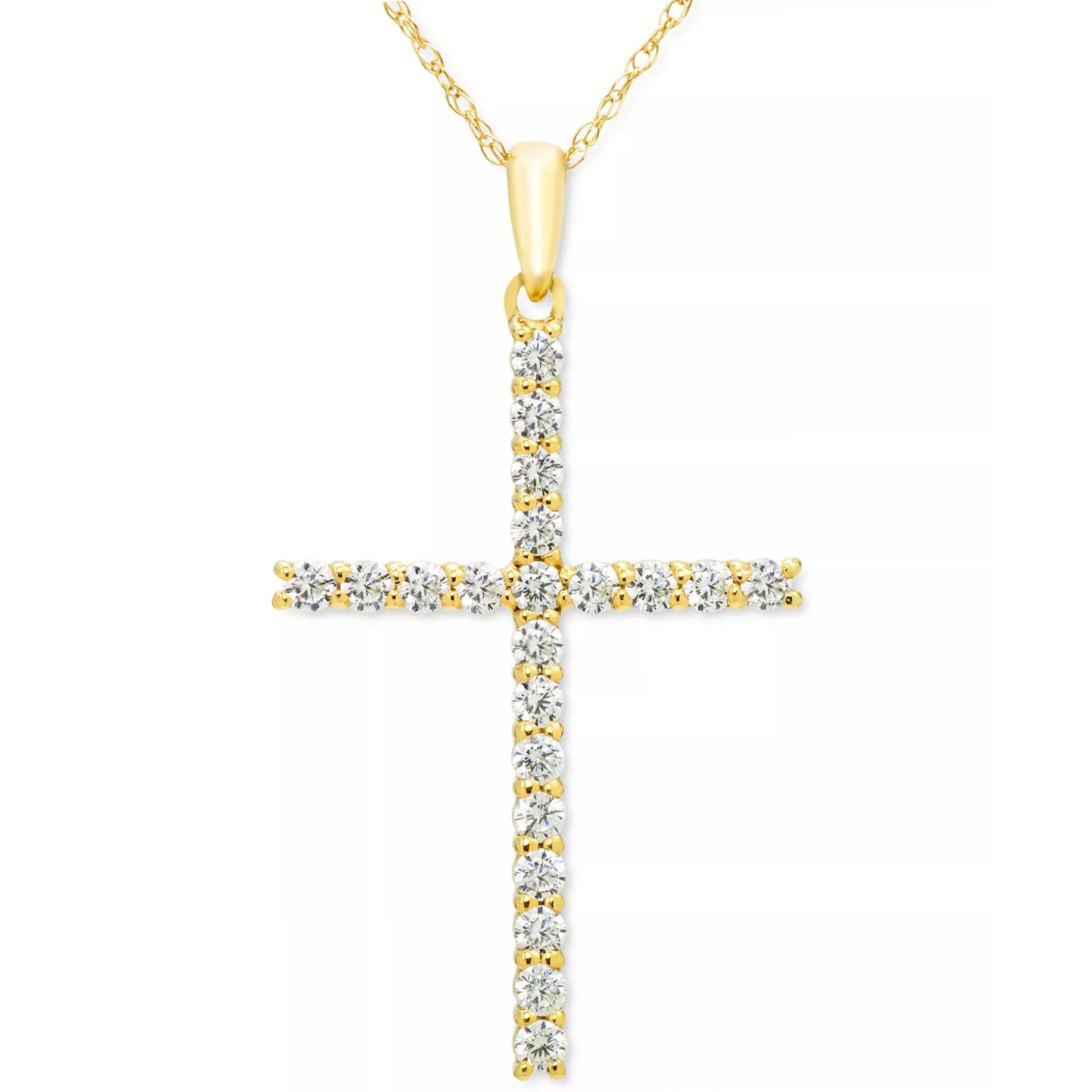 1/4ctw Diamond Cross Pendant