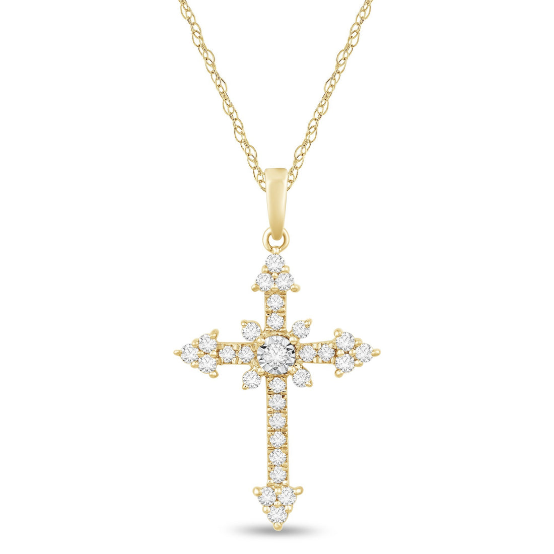 1/4ctw Diamond Cross Pendant