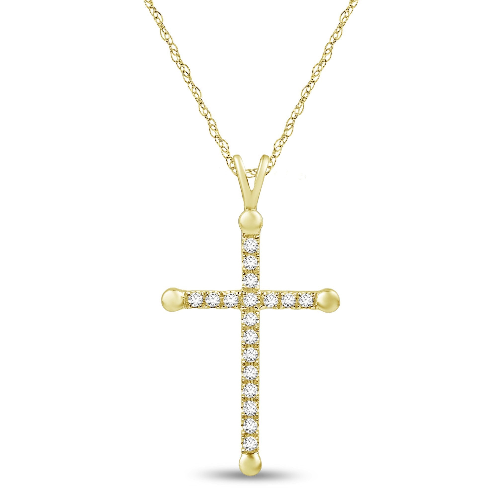 1/8ctw Diamond Cross Pendant