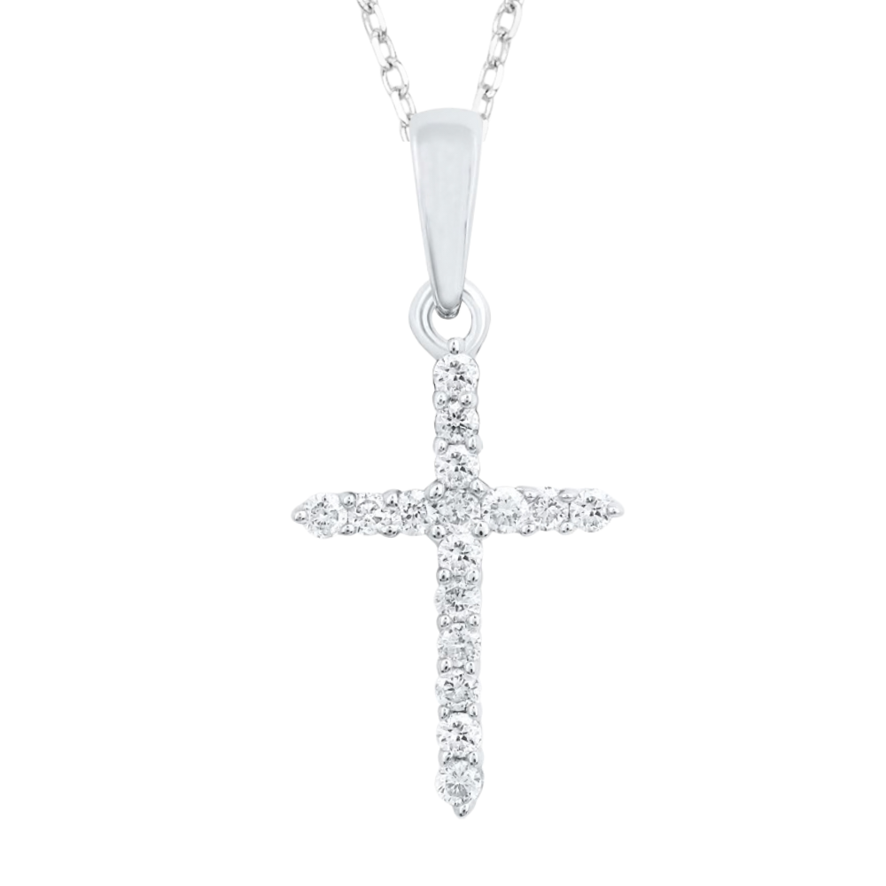 1/6ctw Diamond Cross Pendant