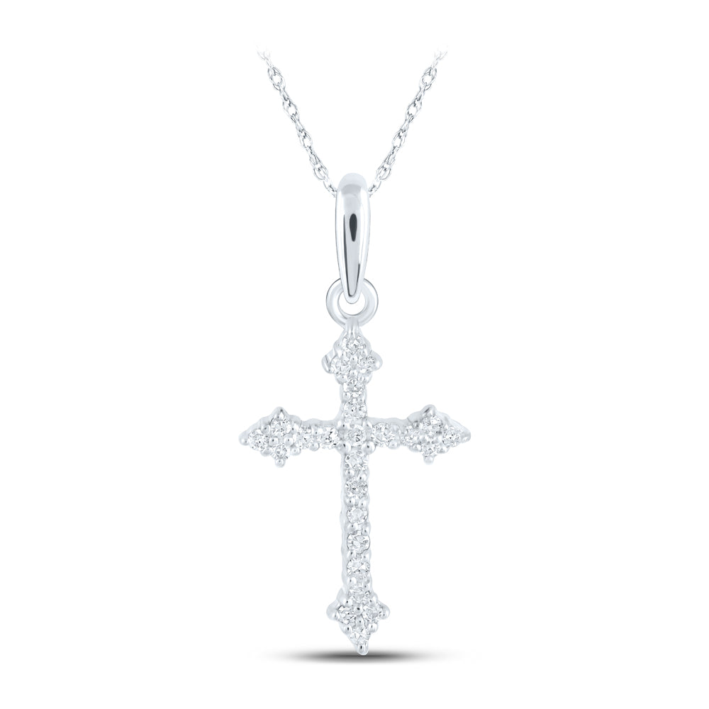 1/10ctw Diamond Cross Pendant