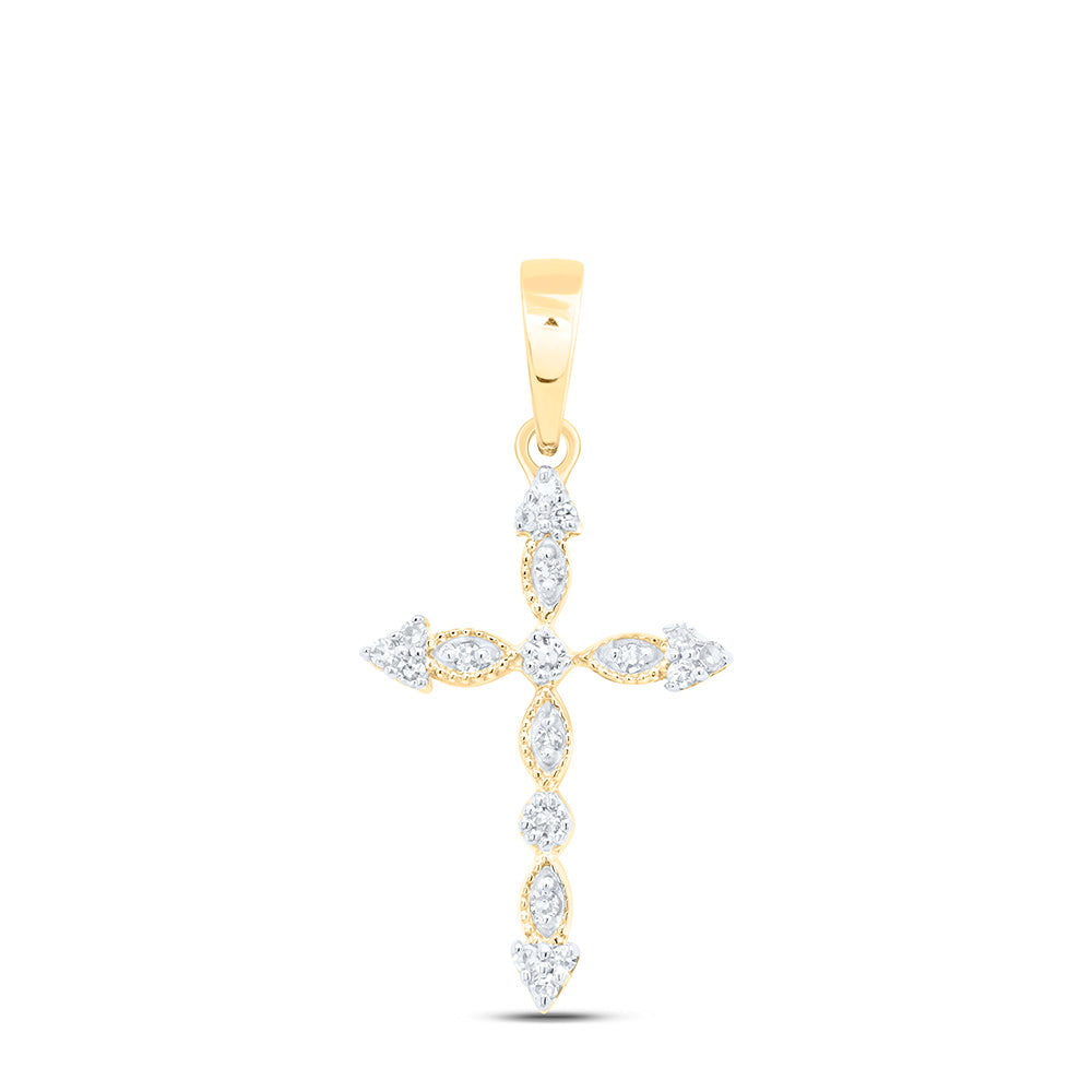 1/12ctw Diamond Cross Pendant