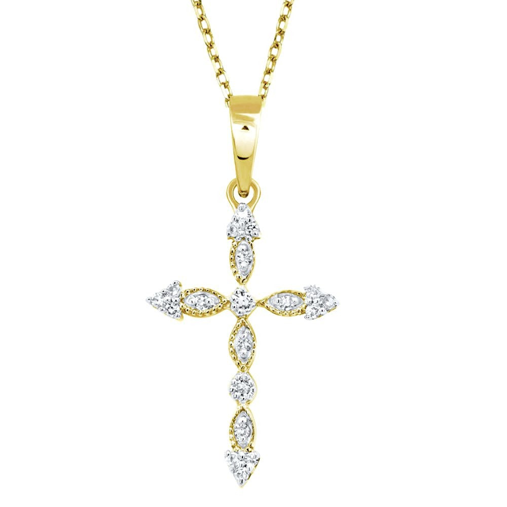 1/12ctw Diamond Cross Pendant