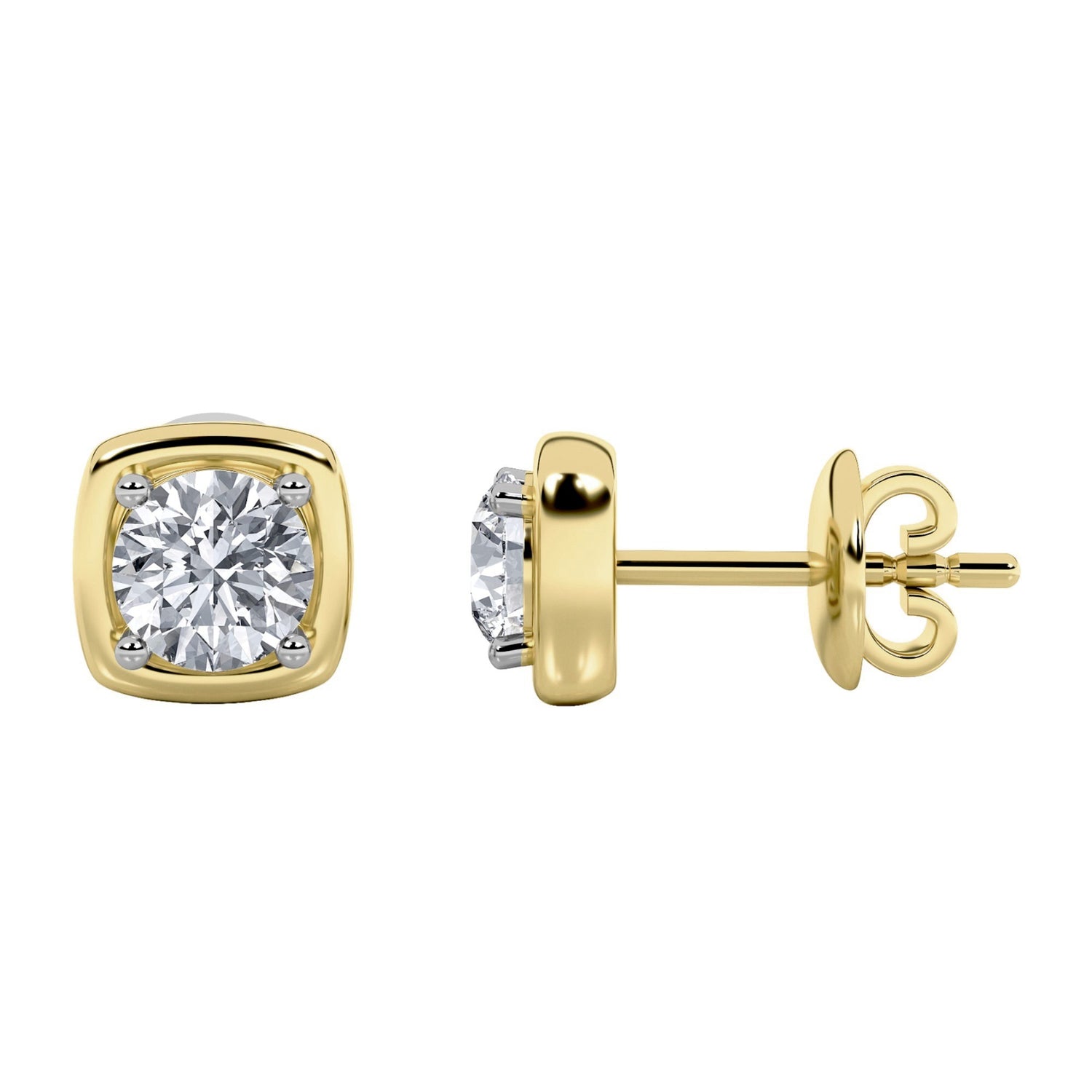 2ctw Certified Lab Grown Diamond Stud Earrings
