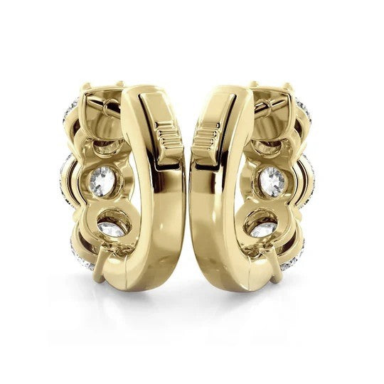 2ctw Lab Grown Diamond Hoop Earrings
