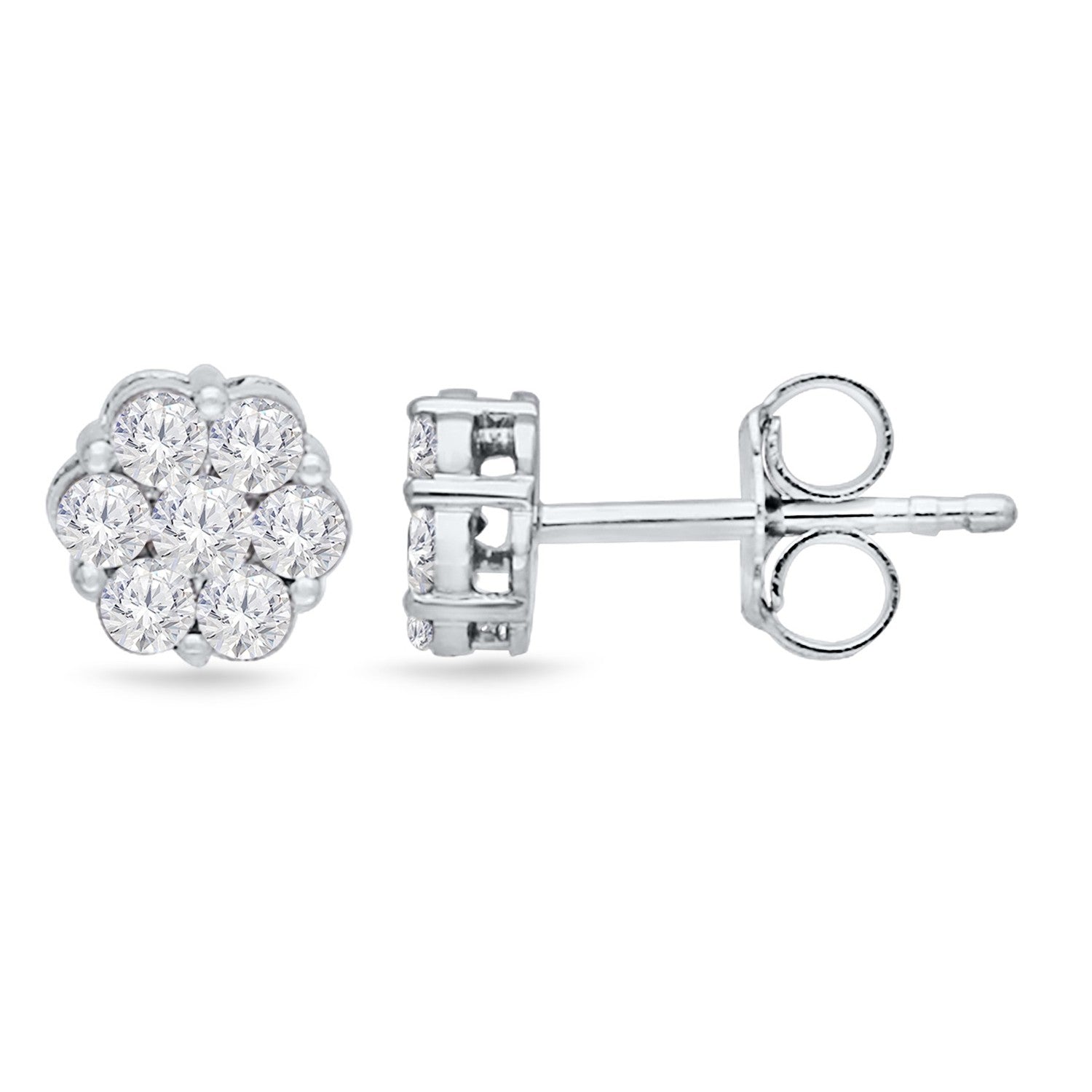 Kallati .45ctw Lab Grown Diamond Stud Earrings