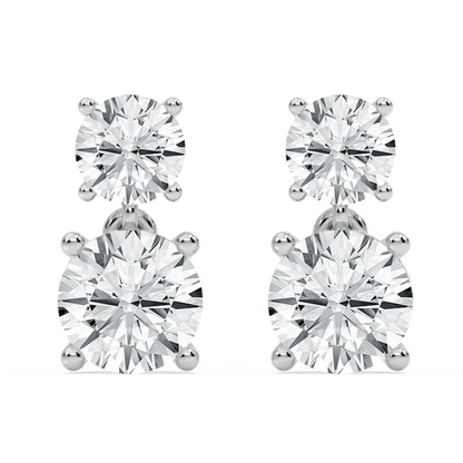 2ctw Lab Grown Diamond Stud Earrings
