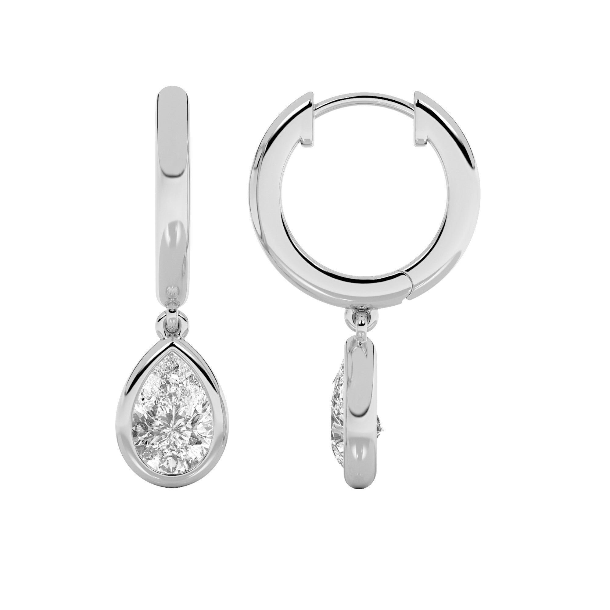 1ctw Lab Grown Diamond Drop Earrings