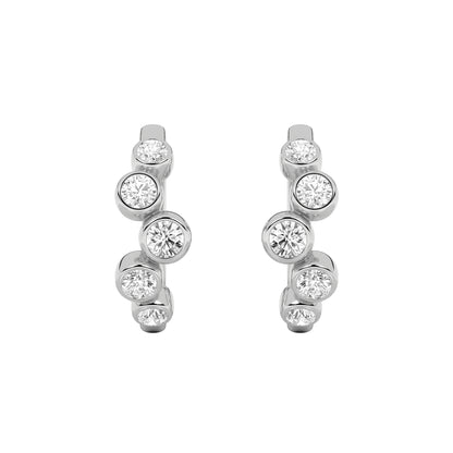 1ctw Diamond Bezel Hoops