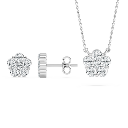 2ctw Lab Grown Diamond Flower Box Set