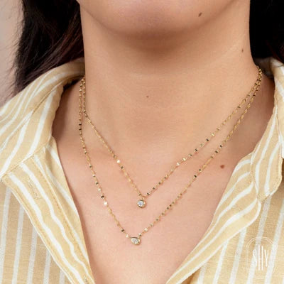 Shy Creation .23ct Diamond Chain Necklace