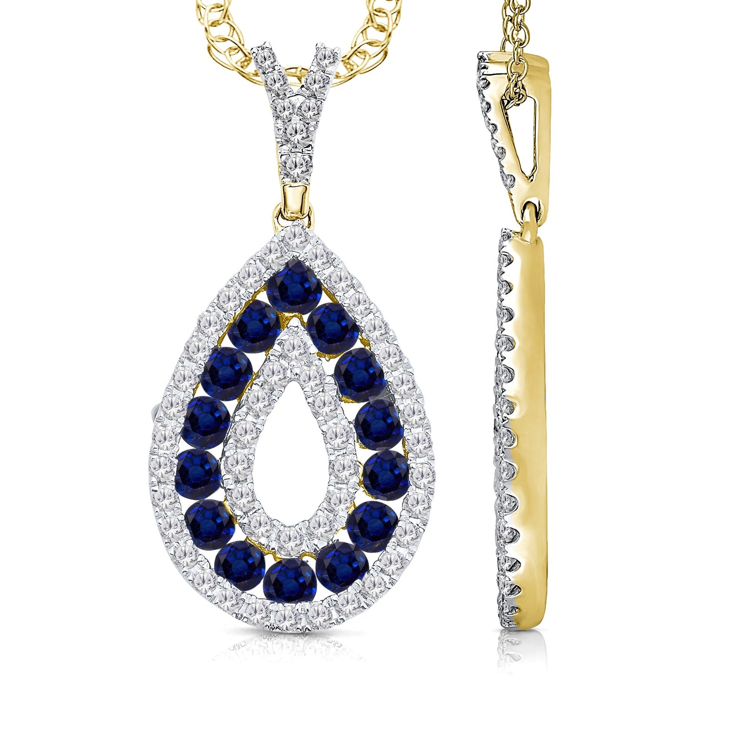 Kallati Sapphire Diamond Pendant