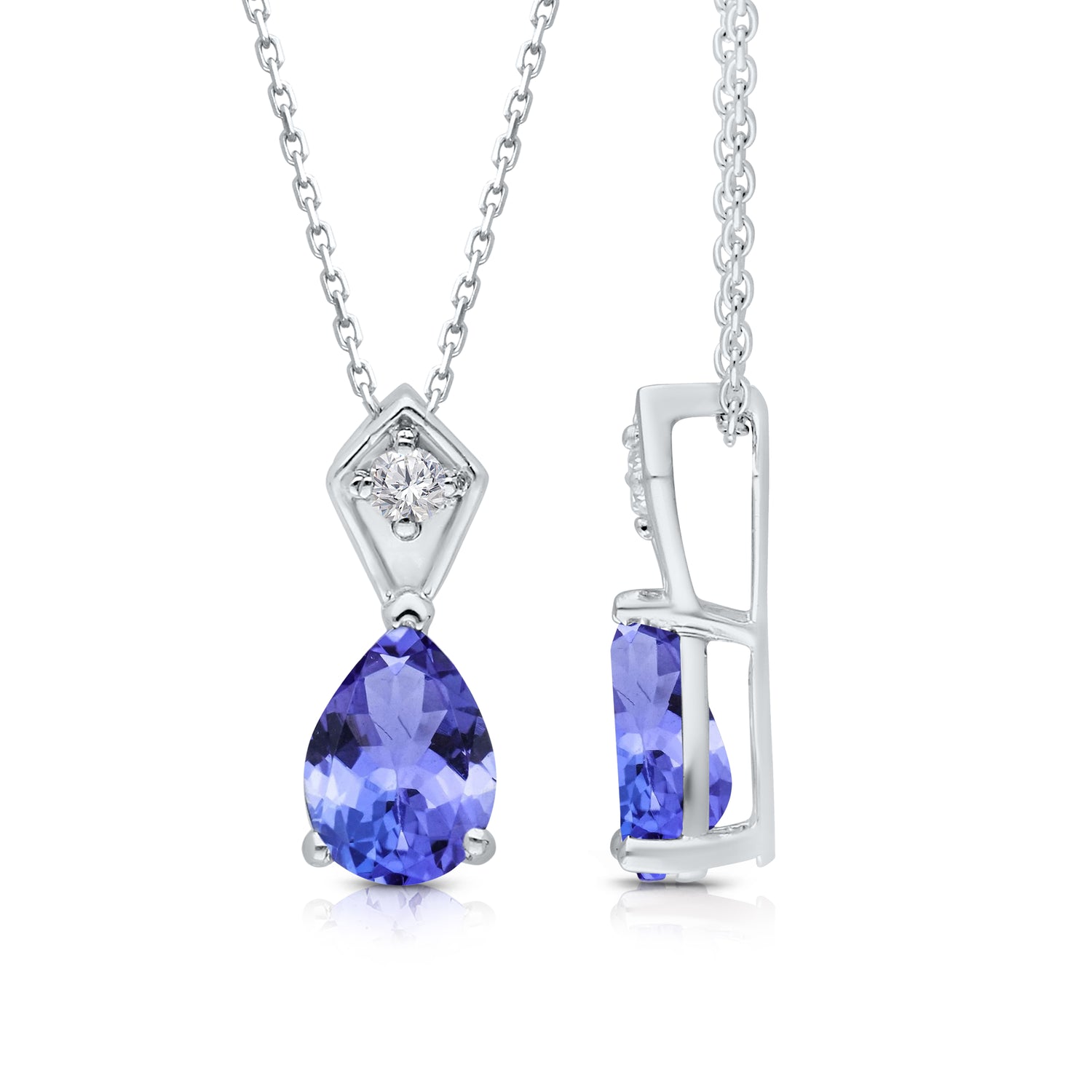 Kallati Tanzanite Diamond Pendant