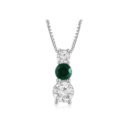 .85ctw Lab Grown Emerald Diamond Pendant