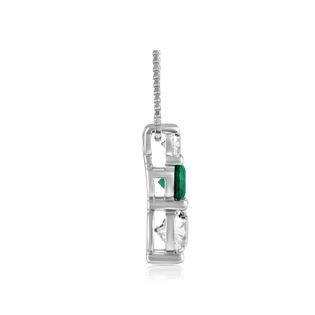 .85ctw Lab Grown Emerald Diamond Pendant