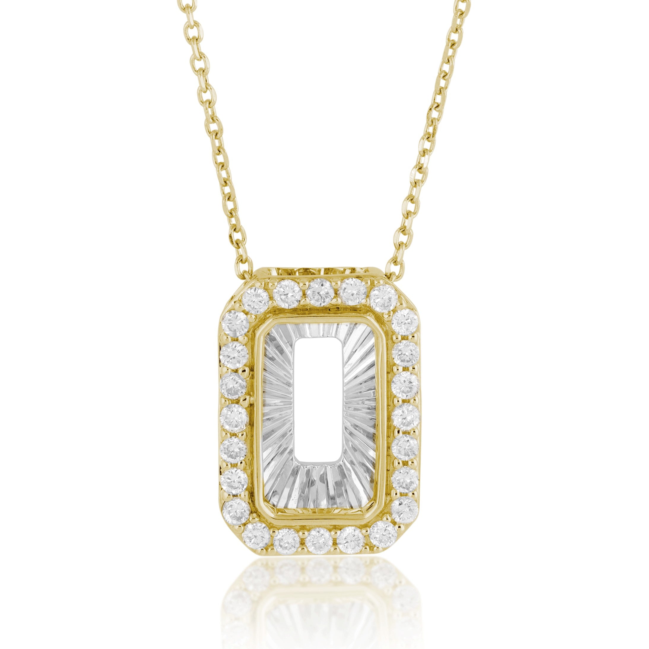 1/4ctw Diamond Reflection Necklace