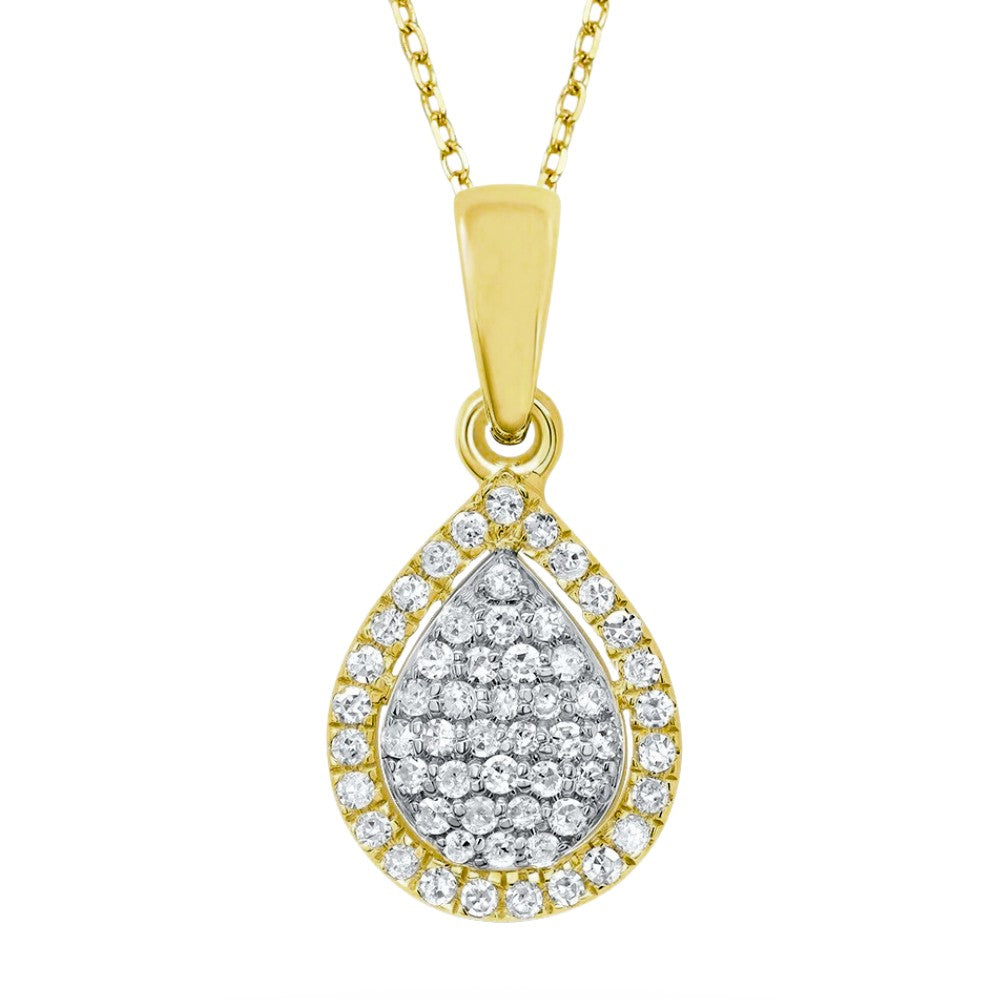1/8ctw Diamond Cluster Pendant