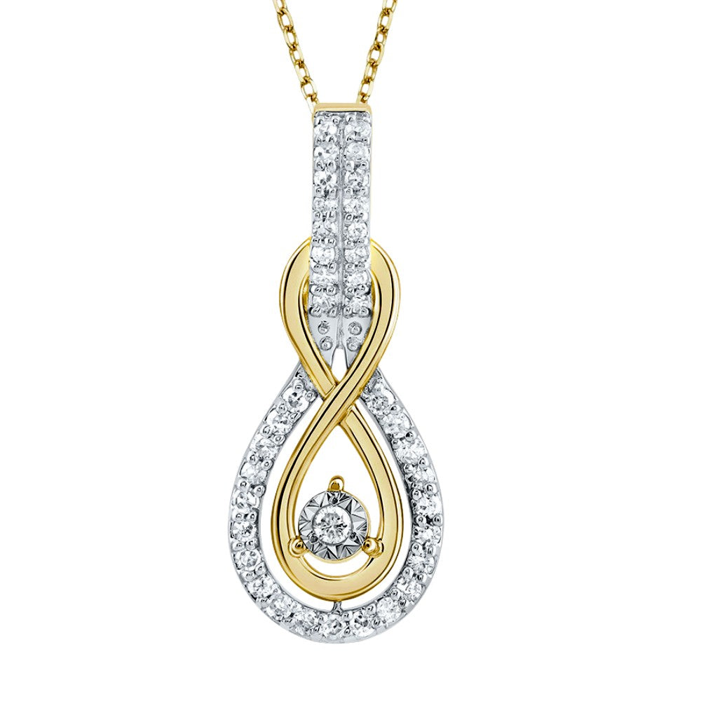 1/8ctw Diamond Infinty Pendant