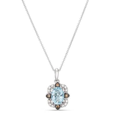 Le Vian Chocolatier® Aquamarine Diamond Pendant