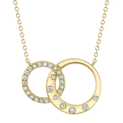 Shy Creation .25ctw Diamond Circle Necklace