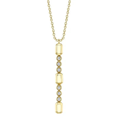Shy Creation .09ctw Diamond Lariat Necklace