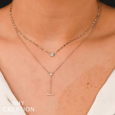 Shy Creation 1/5ctw Diamond Necklace