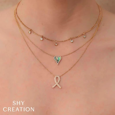 Shy Creation .20ctw Diamond Necklace