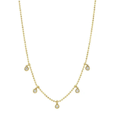 Shy Creation .20ctw Diamond Necklace