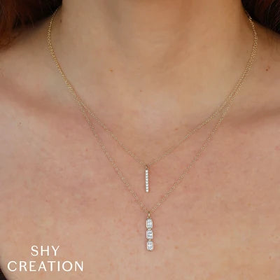 Shy Creation .14ctw Diamond Necklace