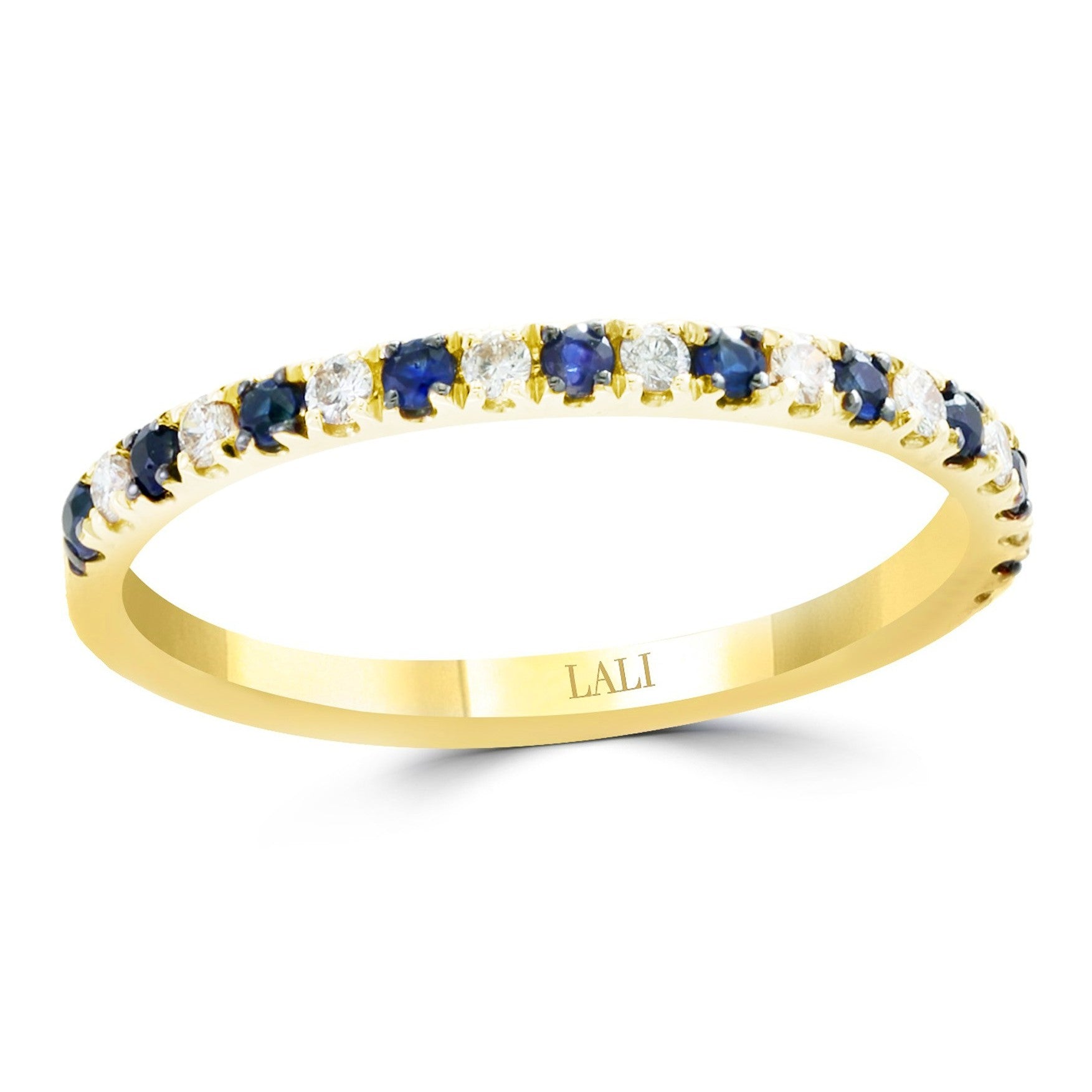 Sapphire Diamond Band