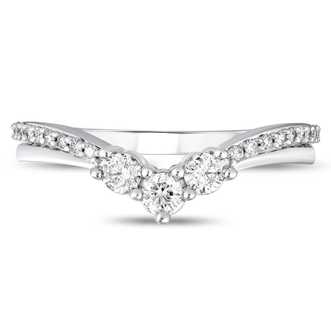 3/8ctw V Diamond Band