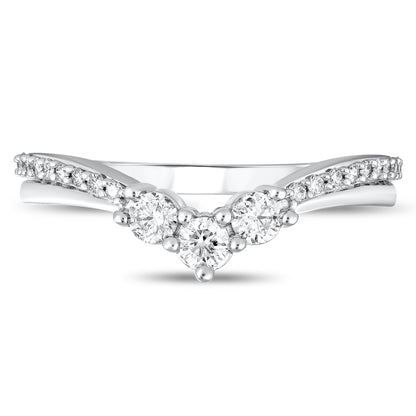 3/8ctw V Diamond Band