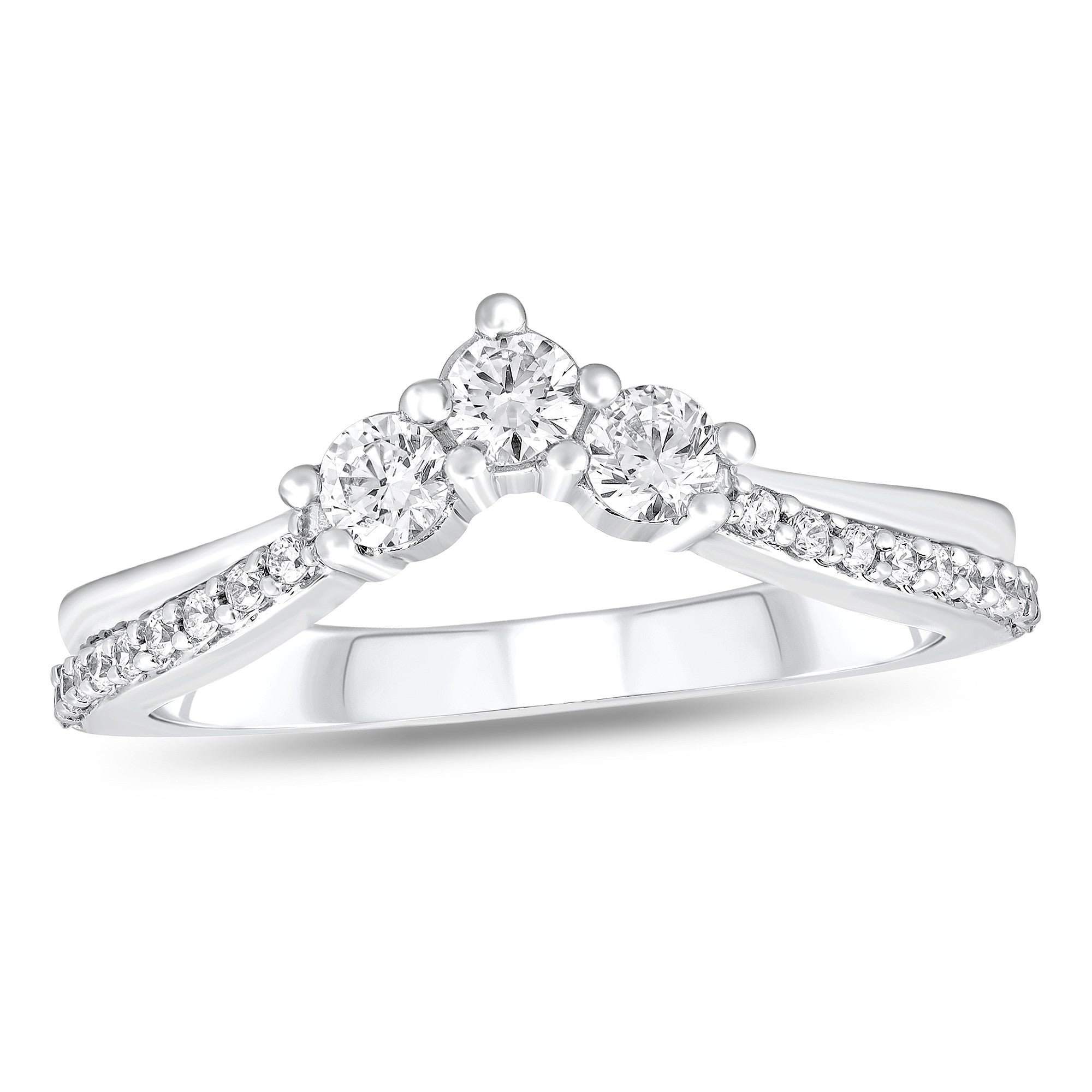 3/8ctw V Diamond Band