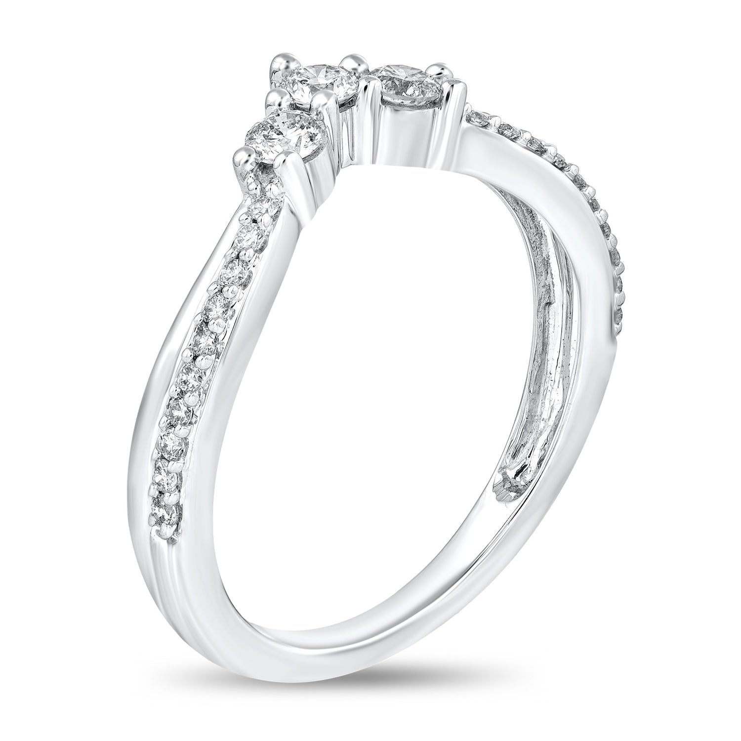 3/8ctw V Diamond Band