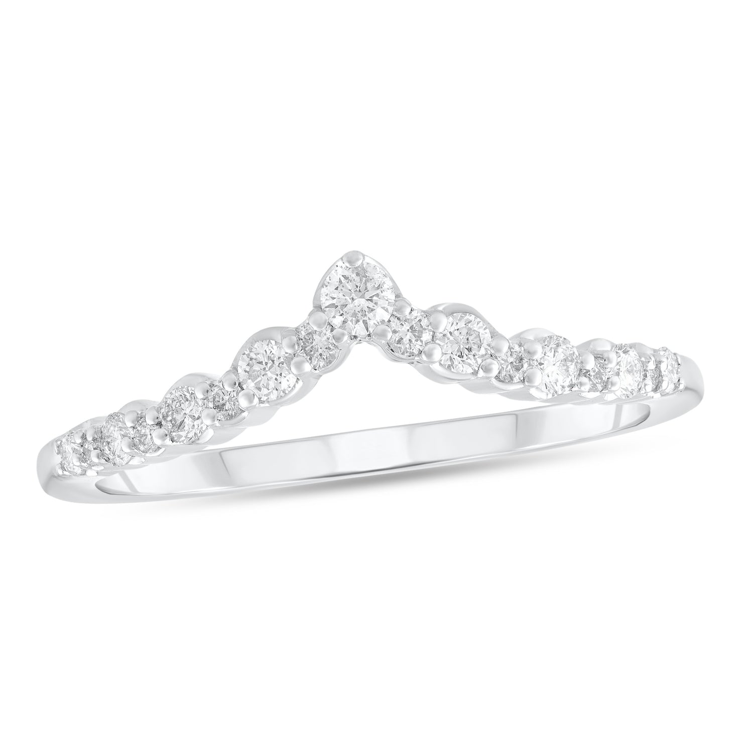 1/4ctw Diamond V Band