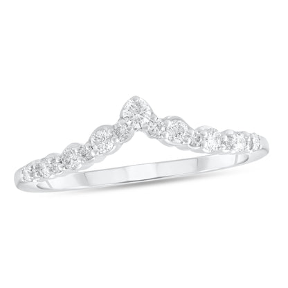 1/4ctw Diamond V Band
