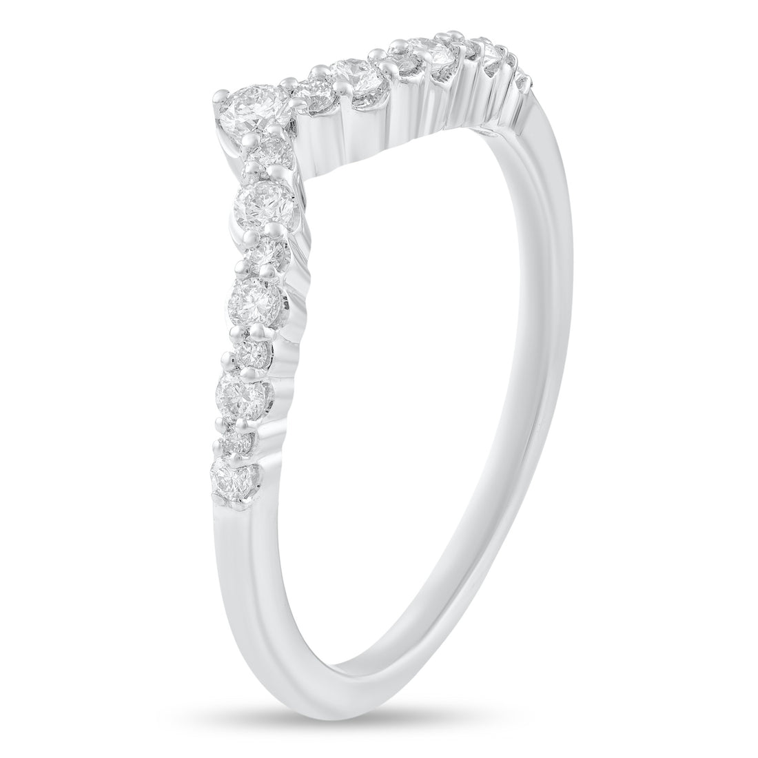 1/4ctw Diamond V Band