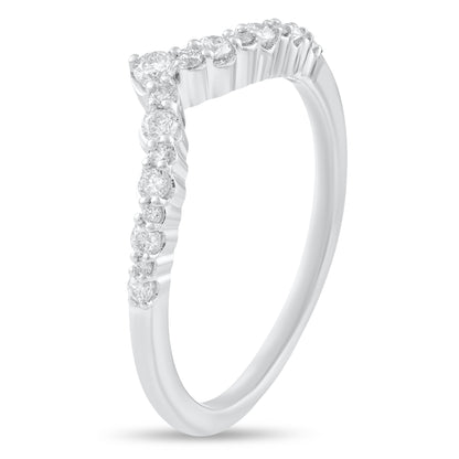1/4ctw Diamond V Band