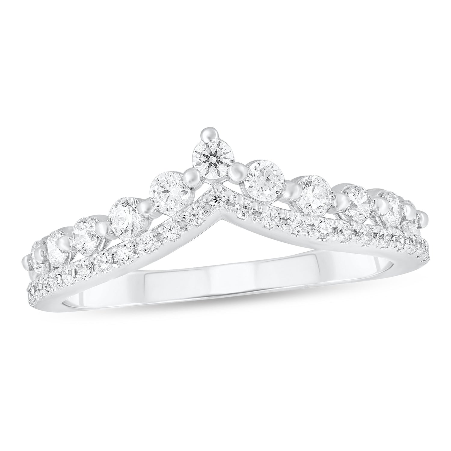 1/2ctw Diamond V Band