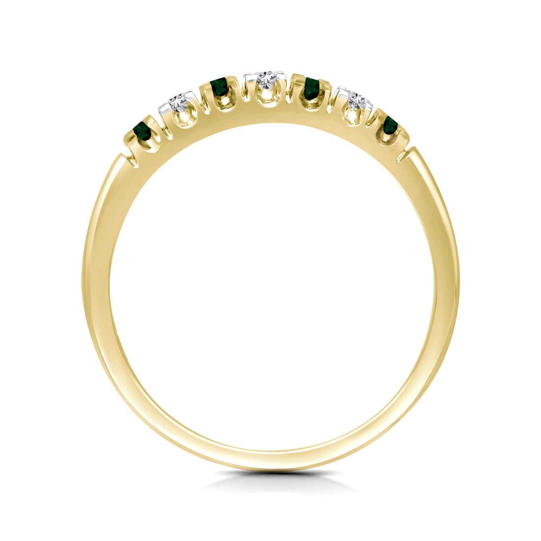 Kallati 1ctw Emerald Diamond Band