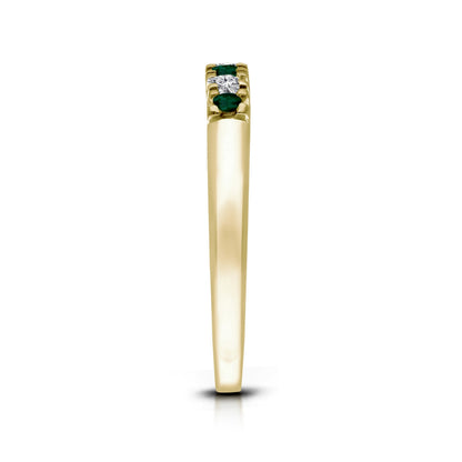 Kallati 1ctw Emerald Diamond Band