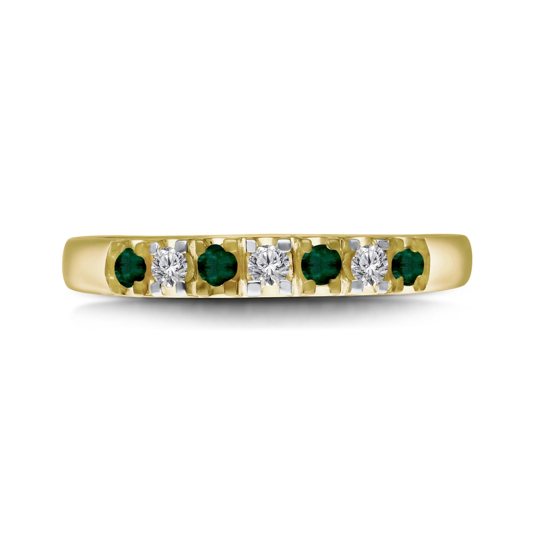 Kallati 1ctw Emerald Diamond Band