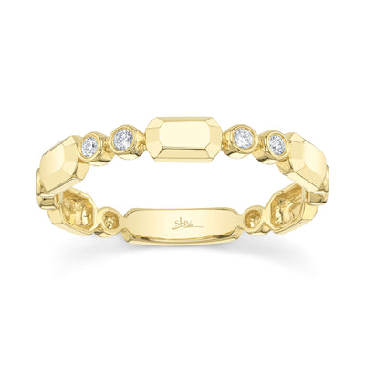 Shy Creation .06ctw Diamond Bezel Band